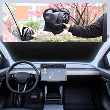 Load image into Gallery viewer, Foldable Reflective Car Windshield Sunshade – Heat Insulation &amp; UV Protection for Front Window