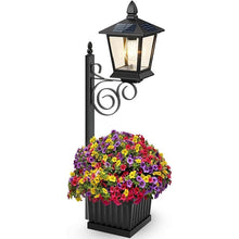 Load image into Gallery viewer, Upsell-2-in-1 Solar Powered Outdoor Post Light with Integrated Planter Box