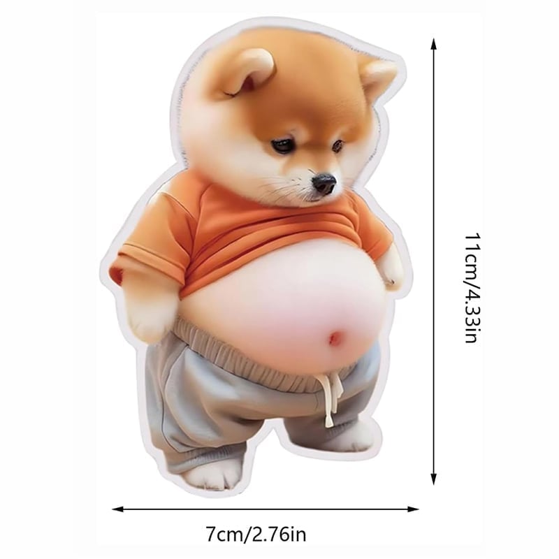 Chubby Shiba Inu Anti-Collision Sticker
